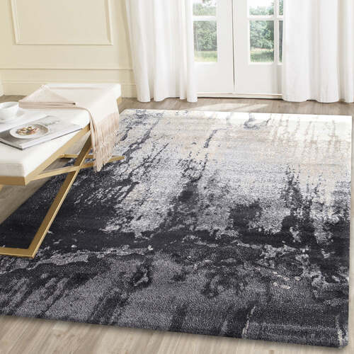 Morisot Grey and Beige Abstract Rug 240x330cm