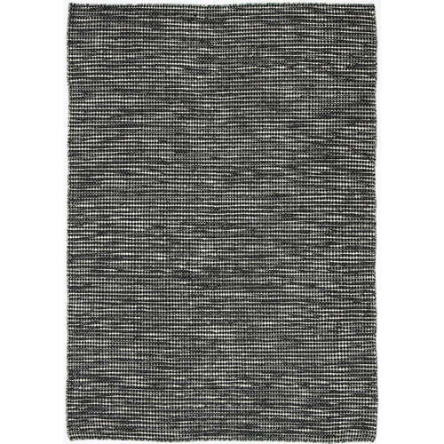 Scandi Black White Reversible Wool Rug 200x290 cm