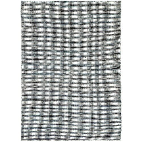 Scandi Teal Blue Reversible Wool Rug 200x290 cm
