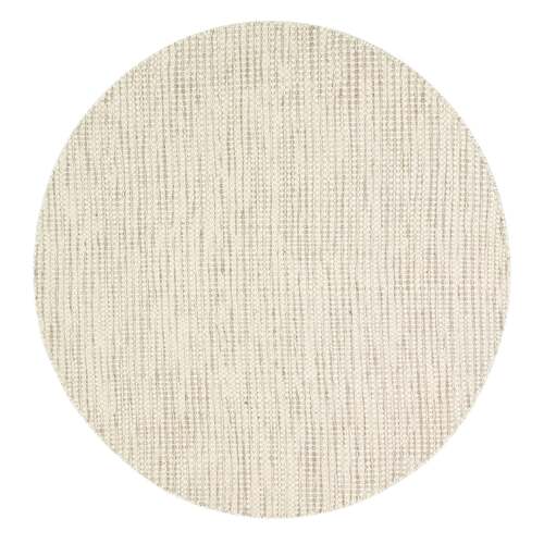Scandi Beige Brown Reversible Wool Round Rug 240x240 cm Round