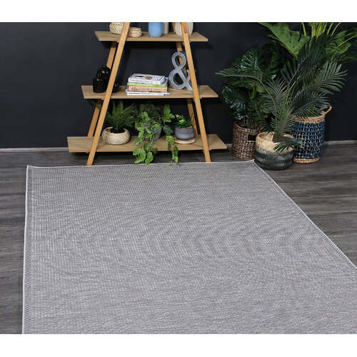 Sydney Grey Indoor Outdoor Rug 200x200 cm Round