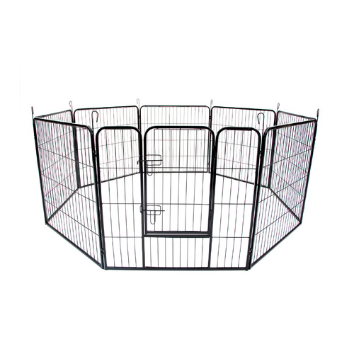 Pet Playpen Heavy Duty Foldable Dog Cage 8 Panel 32in