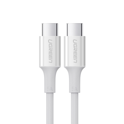 UGREEN 60552 USB-C 2.0 to TYPE-C Male to Male Data Cable 5A 2M White