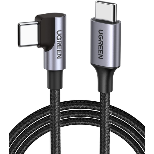 UGREEN 80714 USB-C 2.0 to Angle USB-C Cable Black 3M