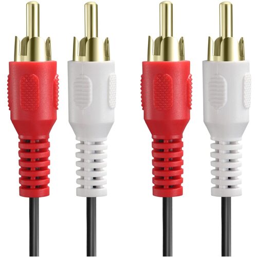 1.5M 2-RCA Male To Male Dual 2RCA Cable, 2 RCA Stereo Audio Cord Connector