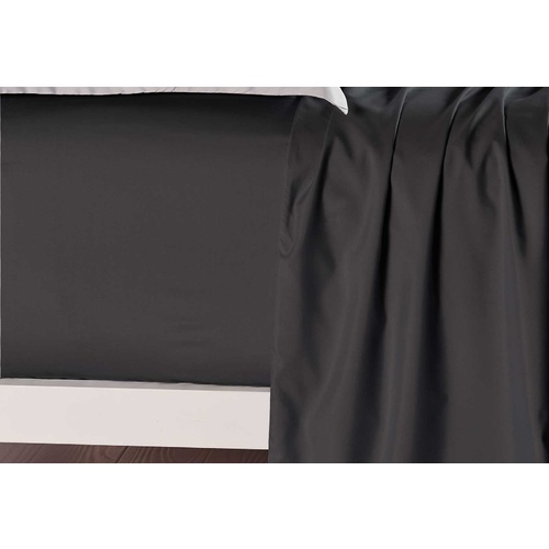 Luxton King Size Black Color Fitted Sheet