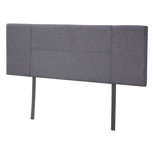 Linen Fabric Queen Bed Headboard Bedhead - Grey