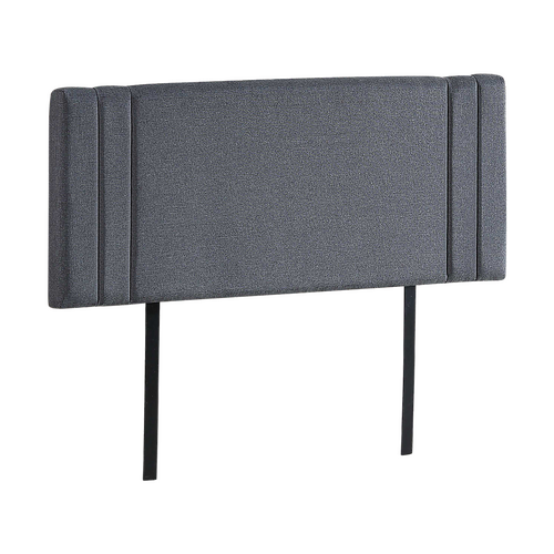 Linen Fabric Double Bed Deluxe Headboard Bedhead - Grey