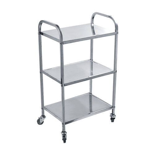 3 Tiers Food Trolley Cart Stainless Steel Utility Kitchen Dining Service